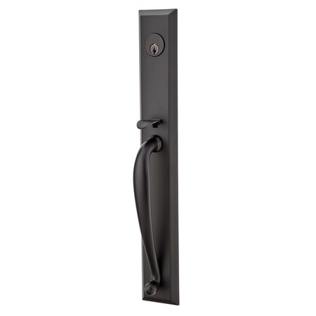 Emtek Flat Black Handleset 4425BLUS19 4425BLUS19